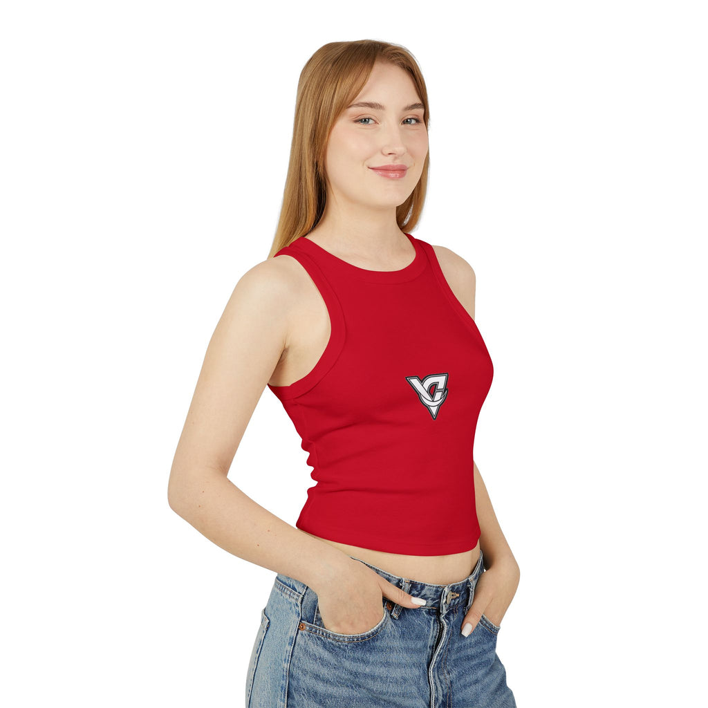 Bold V Emblem Women's Racerback Tank