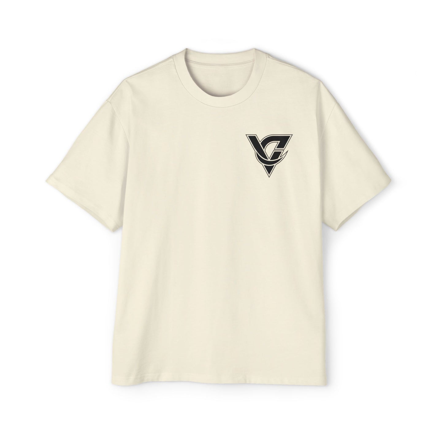 Graphic Tee — Minimal Geometric V Logo Chest Print