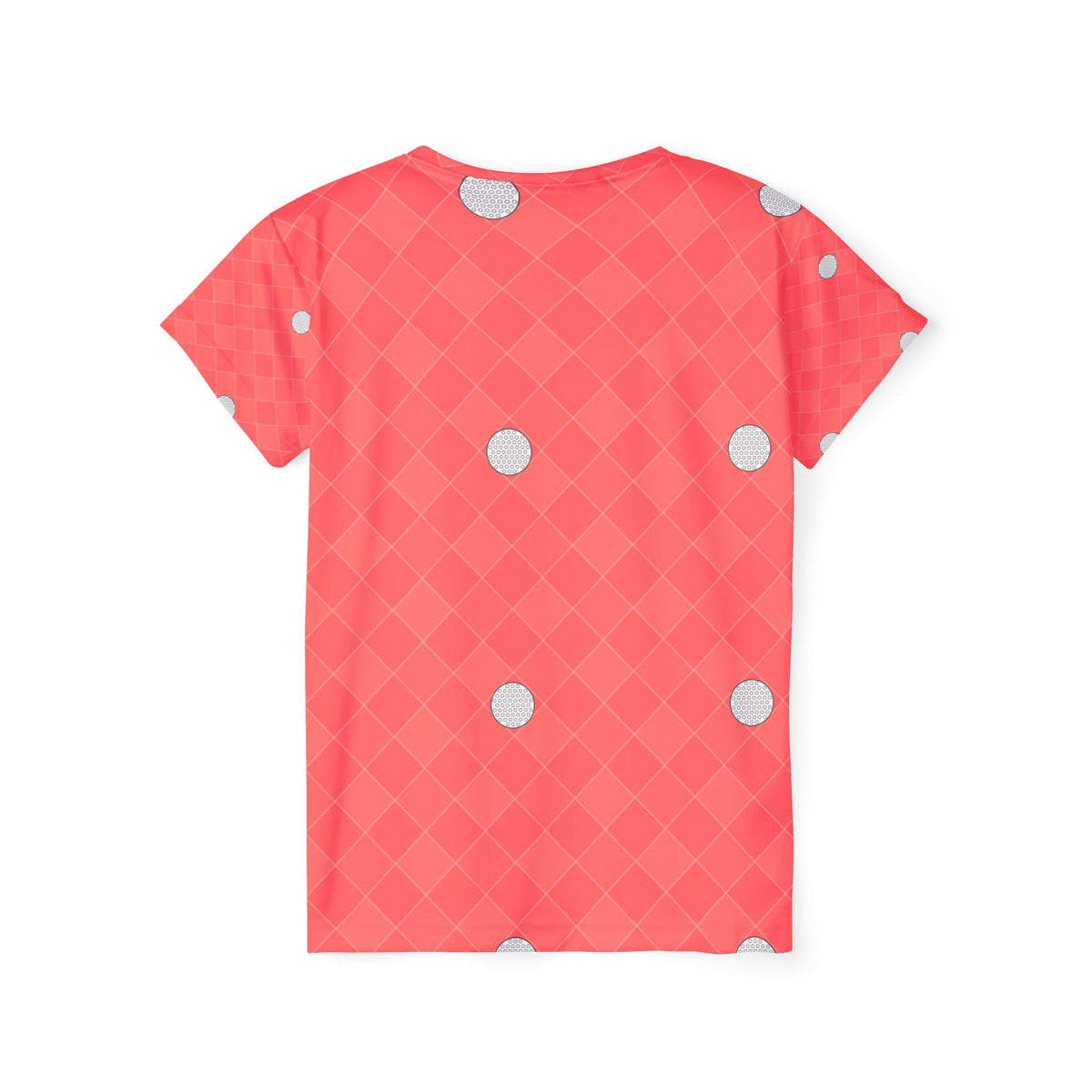 Golf Hot Coral Dimple Links Women's Sports Jersey