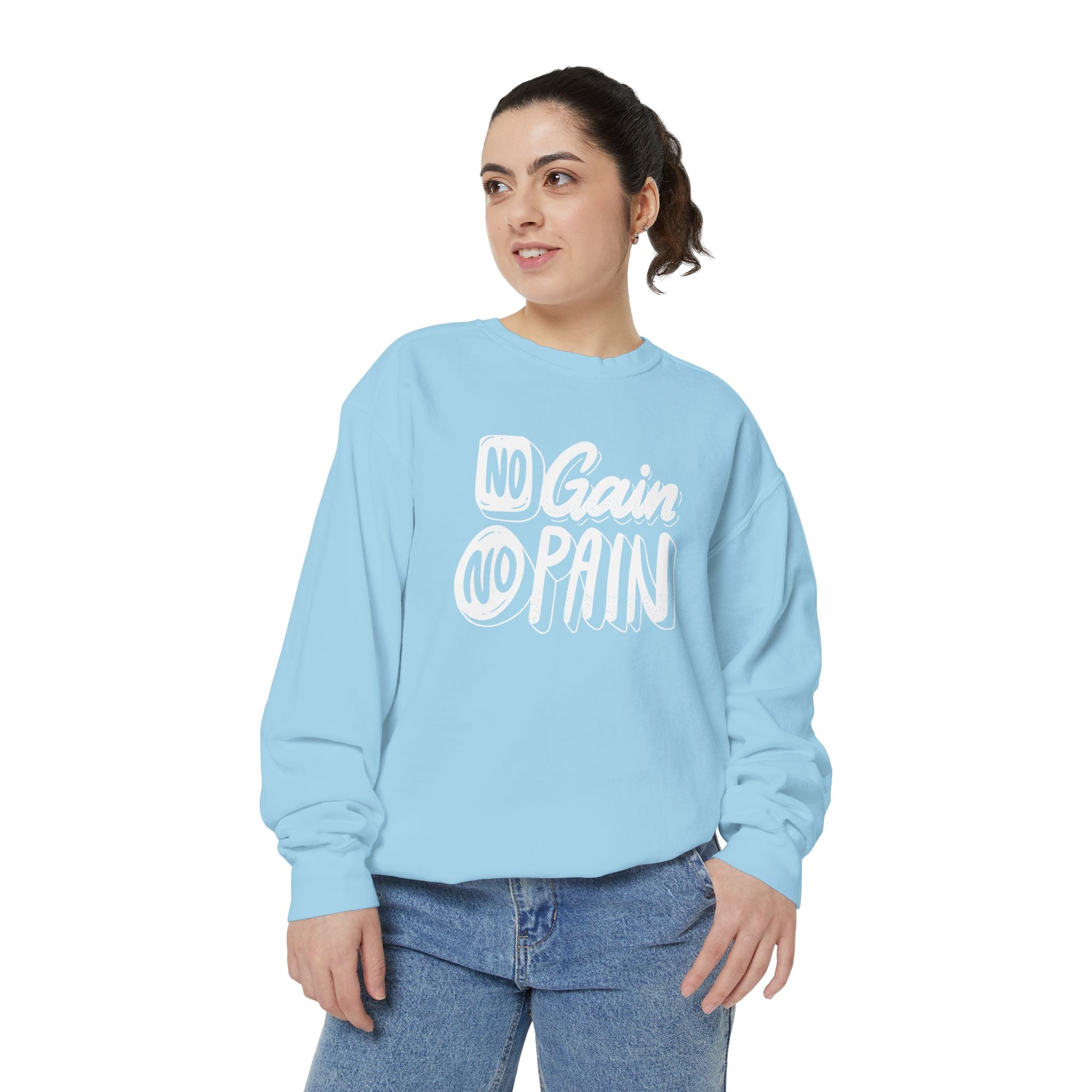 No Gain No Pain Sweatshirt | Motivational Fitness Crewneck