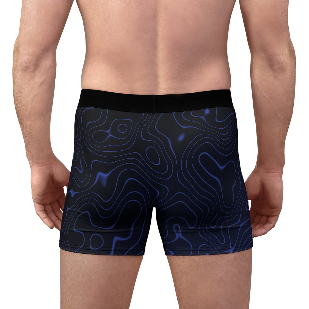 Midnight Topo Men's Boxer Briefs — Performance Underwear
