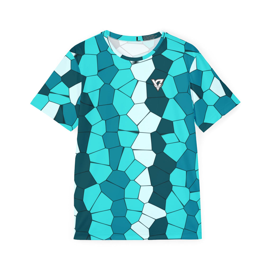 Aqua Mosaic Multipurpose Athletic Shirt