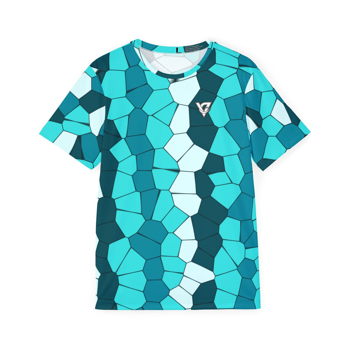 Aqua Mosaic Multipurpose Athletic Shirt