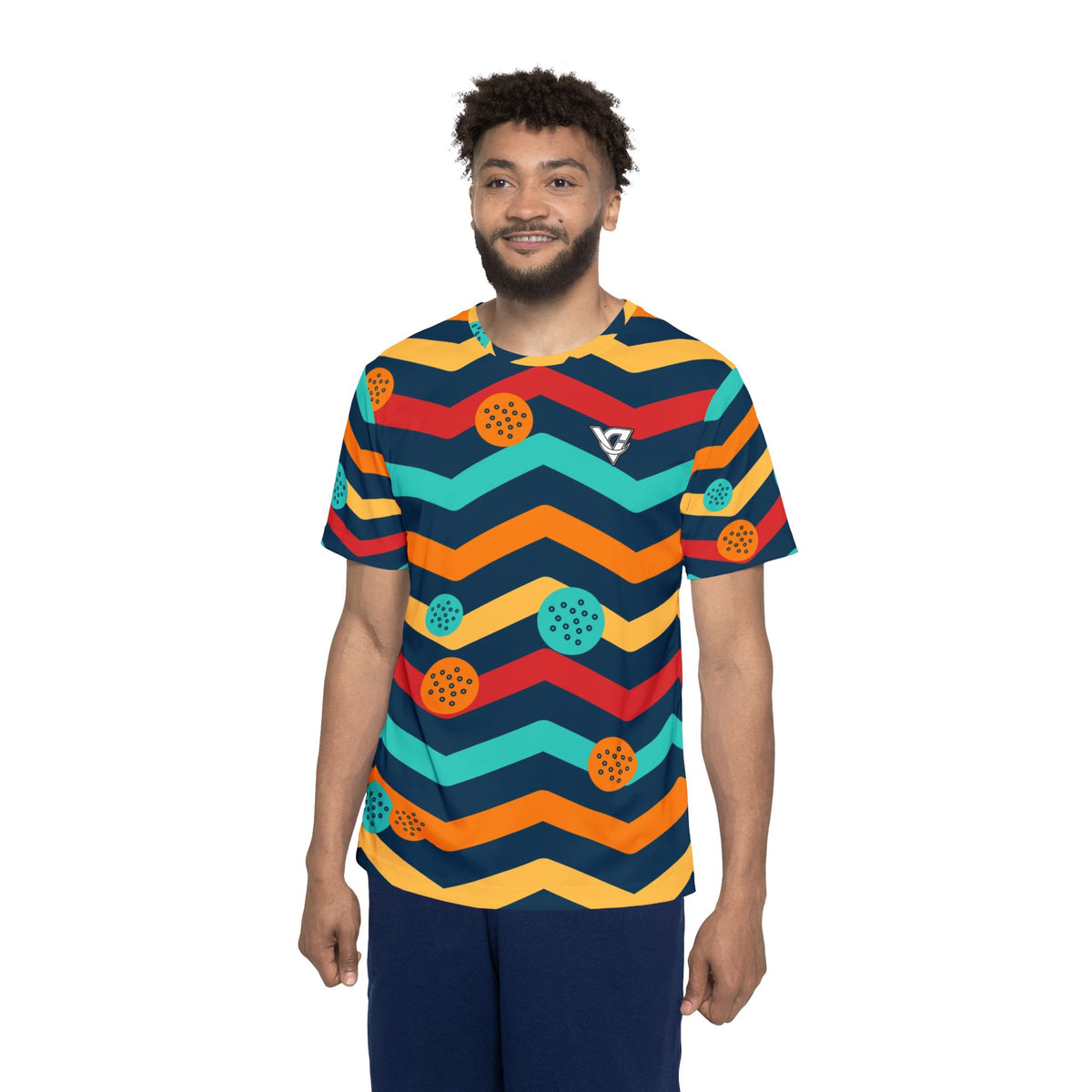 Golf Tropic Heat Chevron Rush Men's Sports Jersey