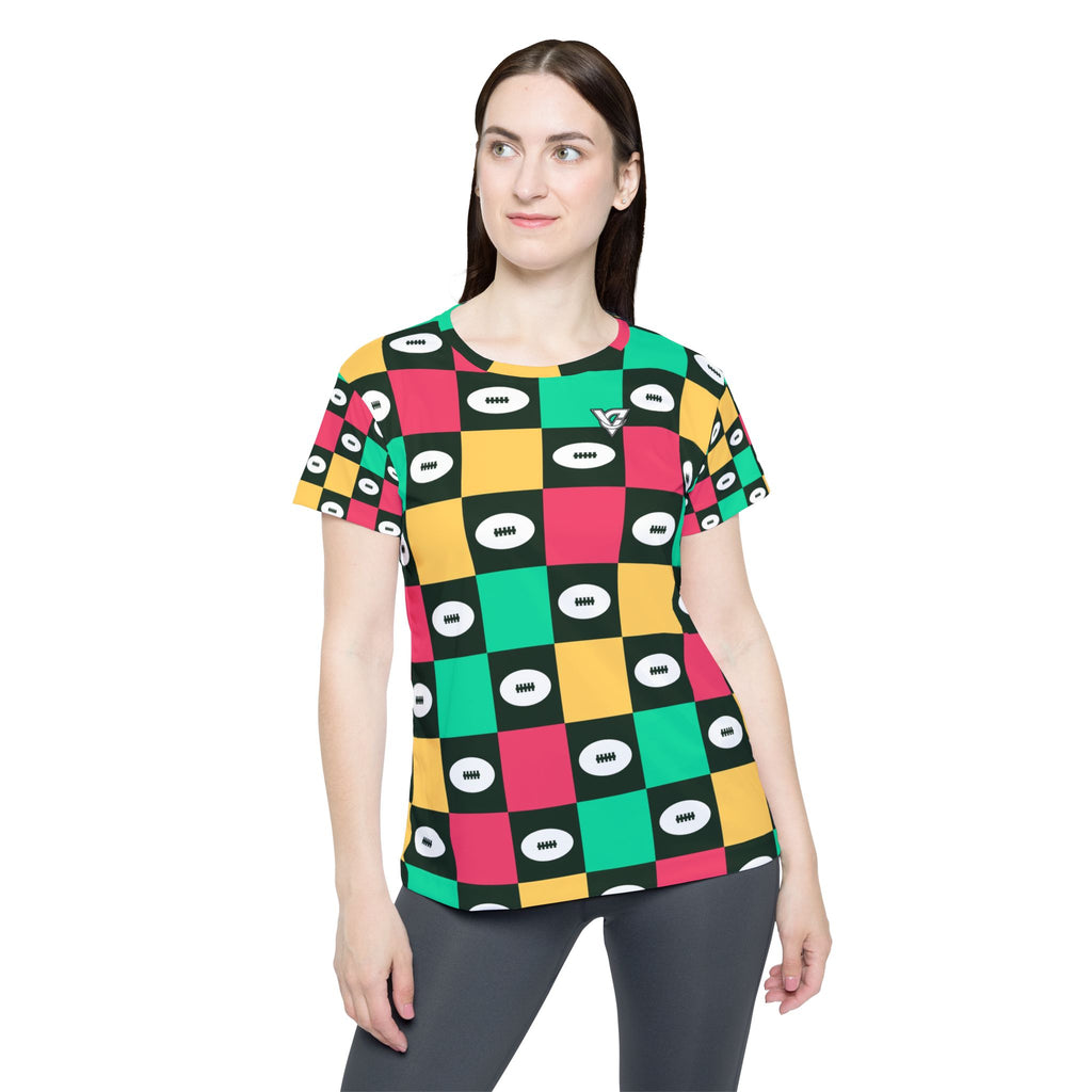 Football Watermelon Checker Drive Women's Sports Jersey