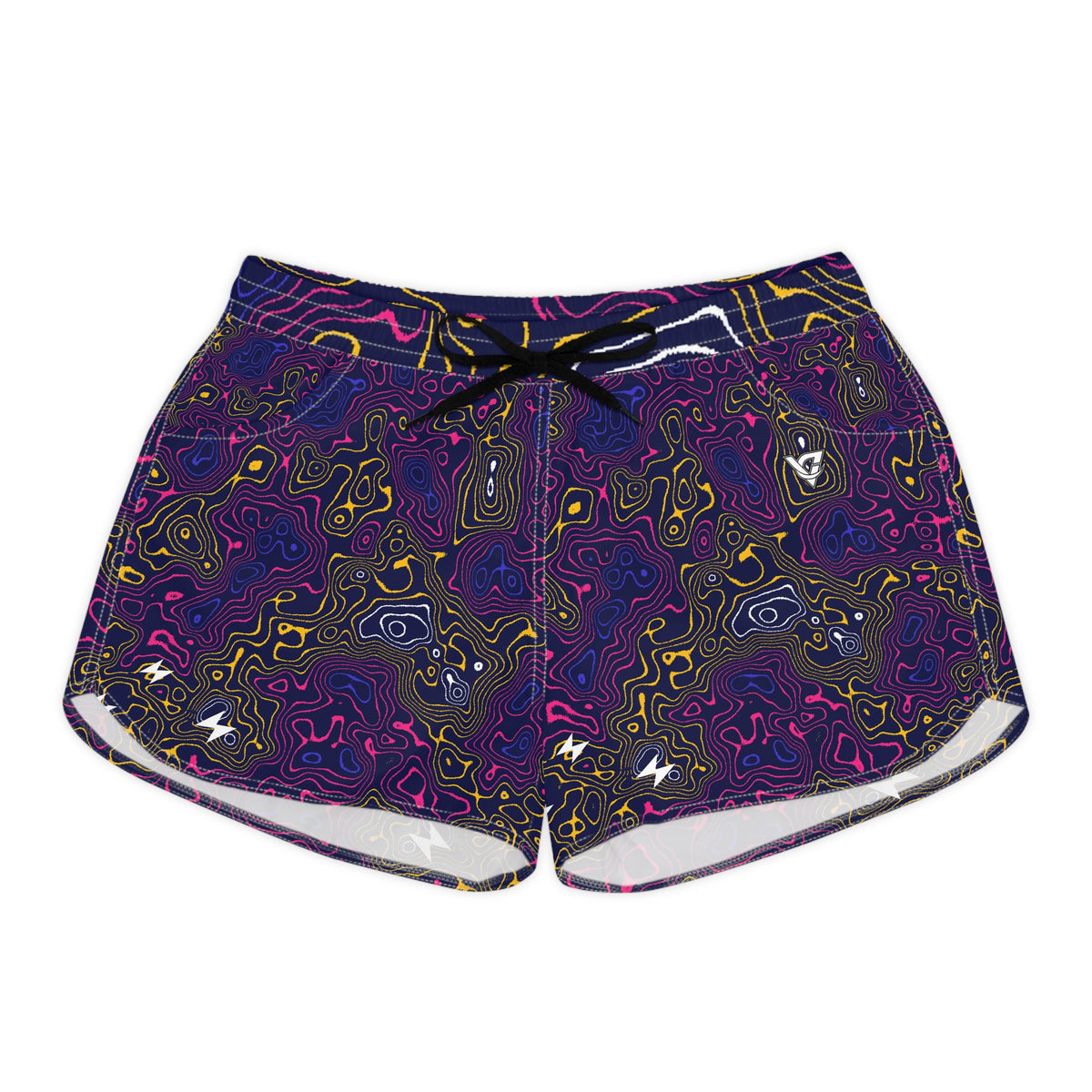 Running Royal Flame Topo Trail Women's Athletic Shorts with Pockets