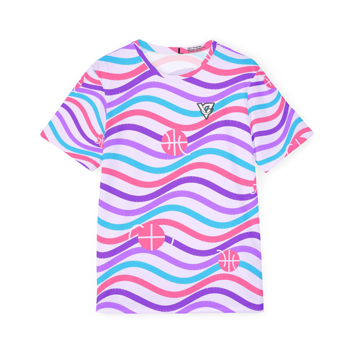 Basketball Lilac Wave Wave Rider Men's Sports Jersey