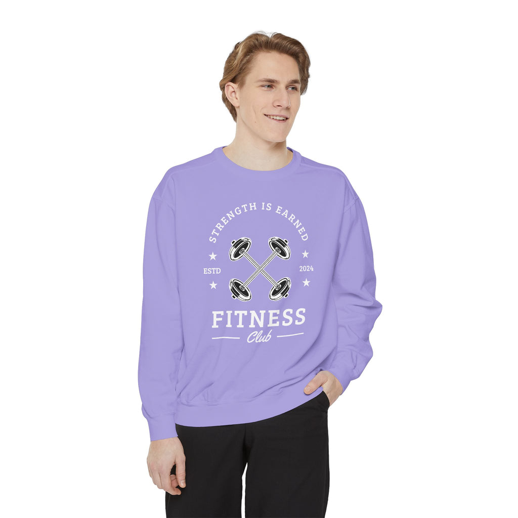 Fitness Club Sweatshirt | "Strength Is Earned" Crewneck