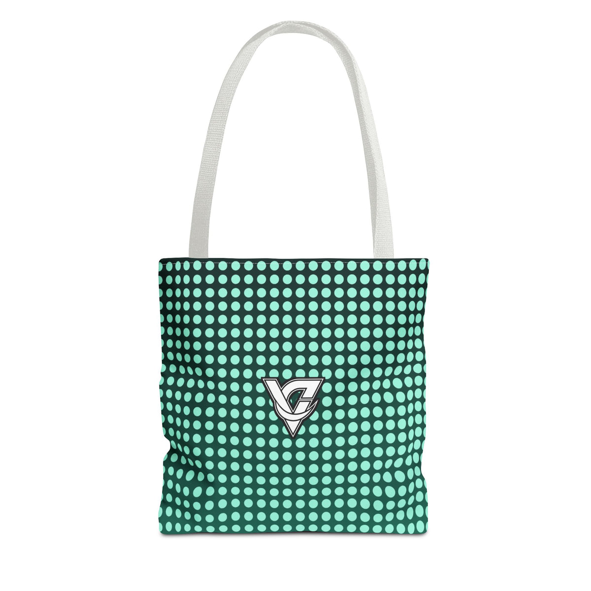 Mint Halftone Tote Bag — All-Over Print Gym & Everyday Tote