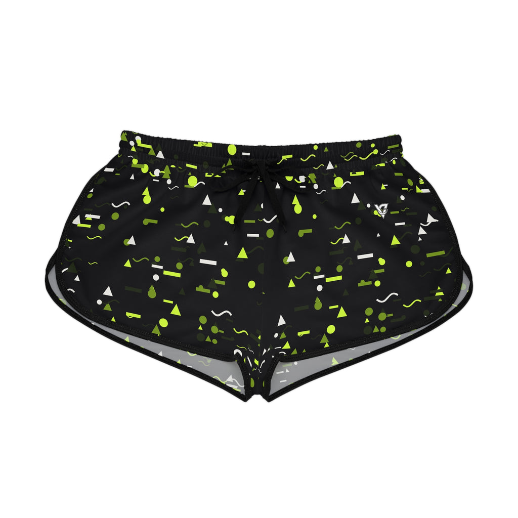 Women's Volt Confetti Relaxed Shorts — All-Over Print Running & Workout Shorts