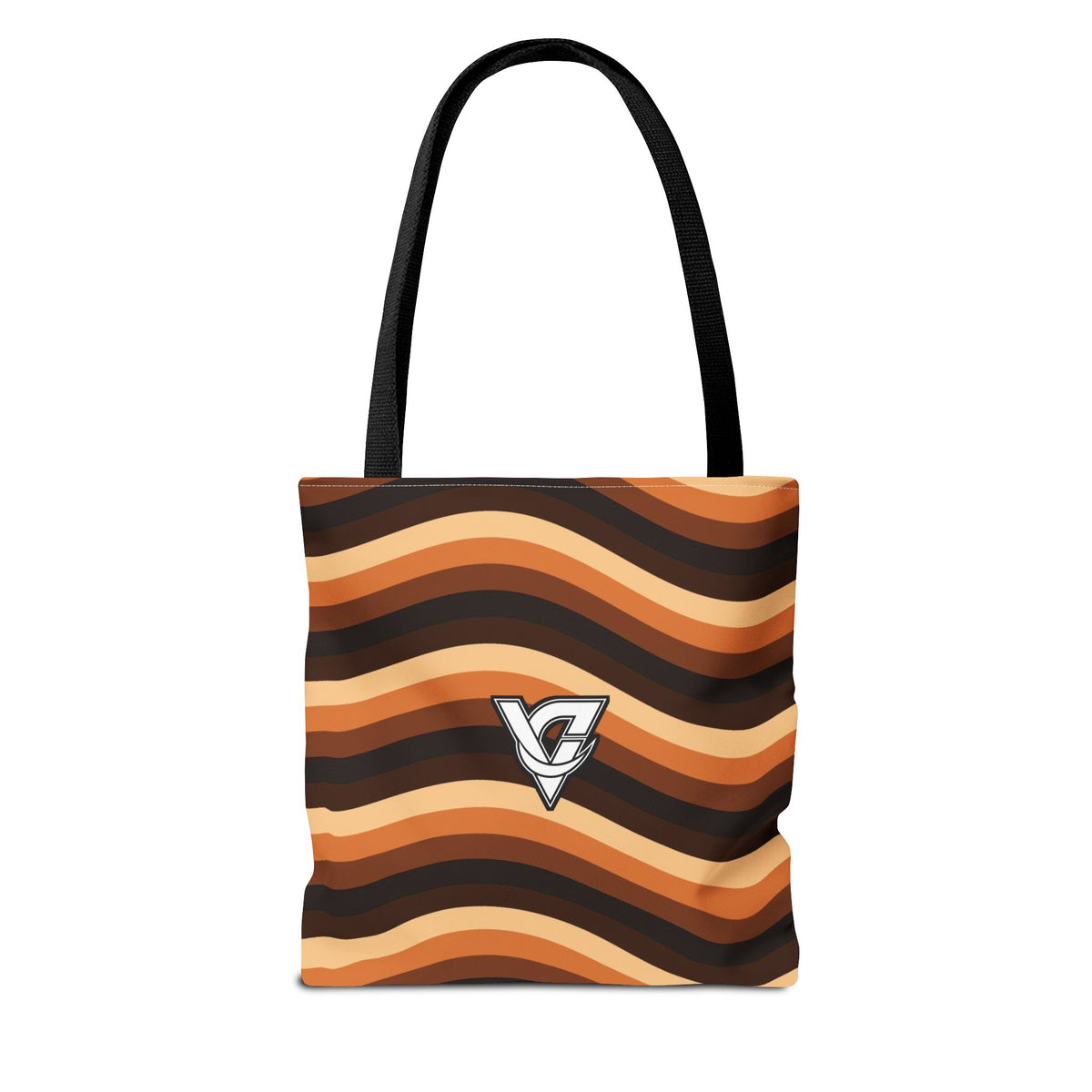 Copper Wave Tote Bag — All-Over Print Gym & Everyday Tote