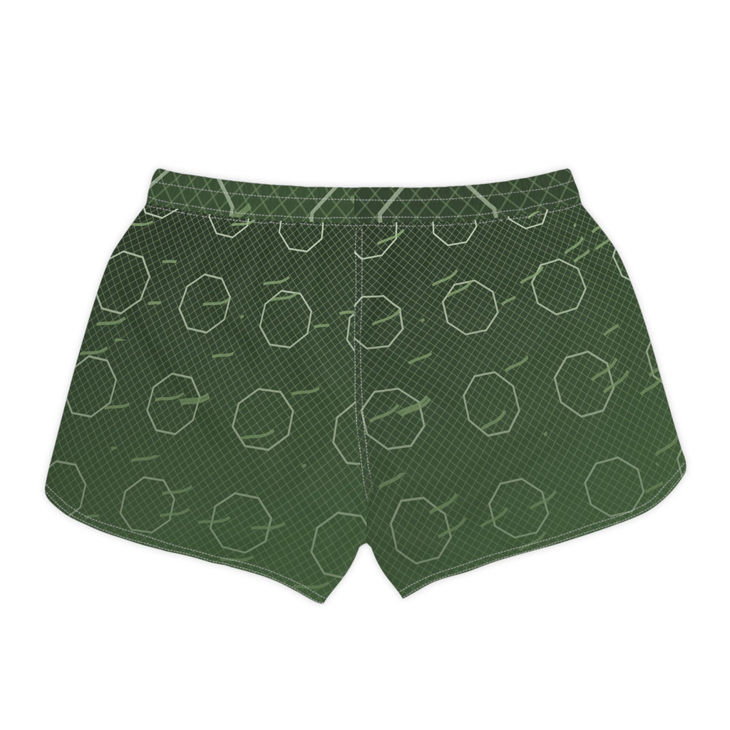Combat Sports Forest Camo Cage Mesh Women's Athletic Shorts with Pockets