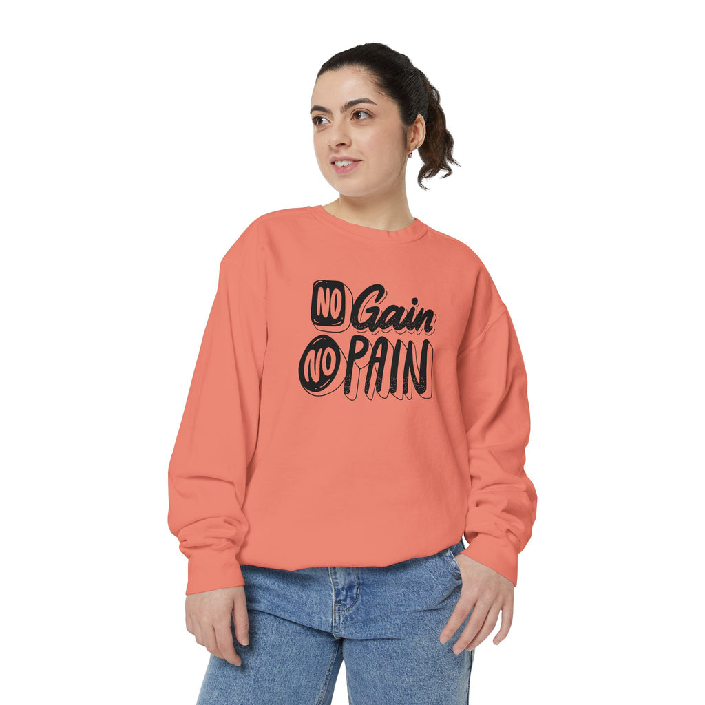 No Gain No Pain Sweatshirt | Motivational Fitness Crewneck