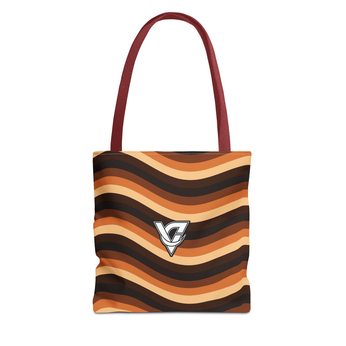 Copper Wave Tote Bag — All-Over Print Gym & Everyday Tote