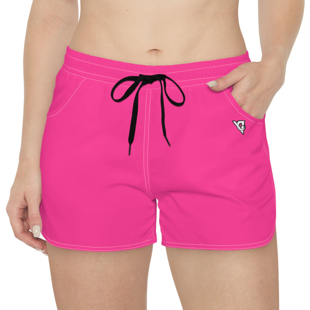 Women's Multipurpose Athletic Shorts with Pockets | Electric Pink Essential