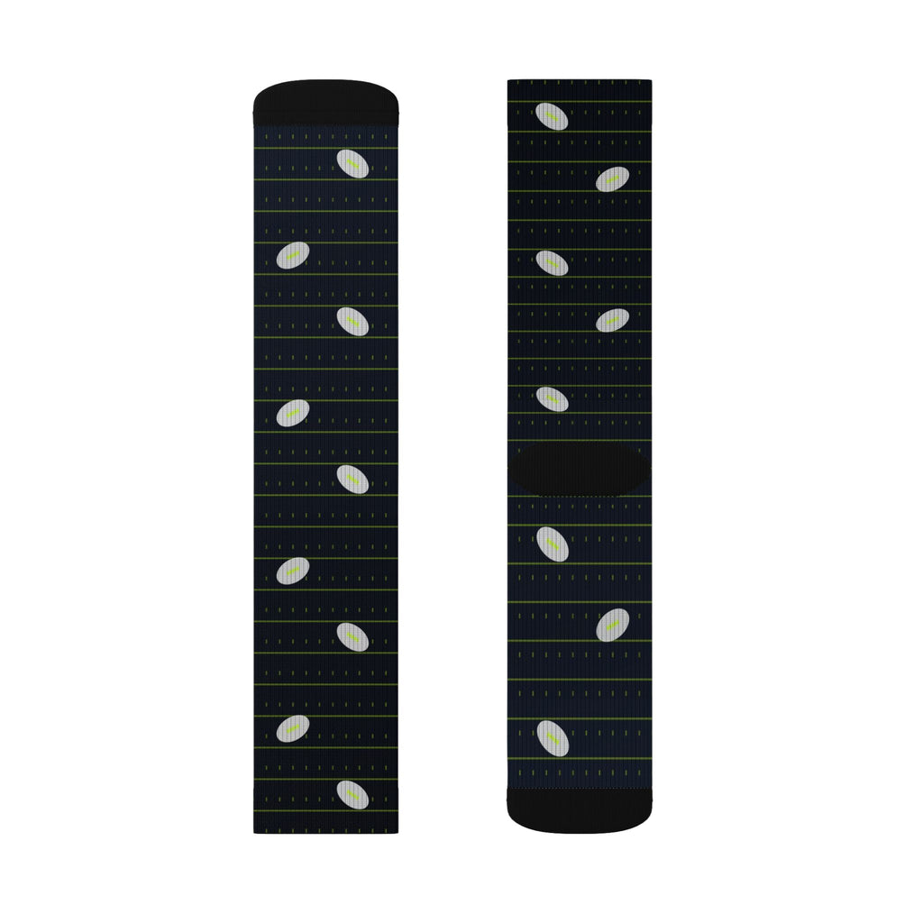 Football Volt Night Gridiron Athletic Crew Socks