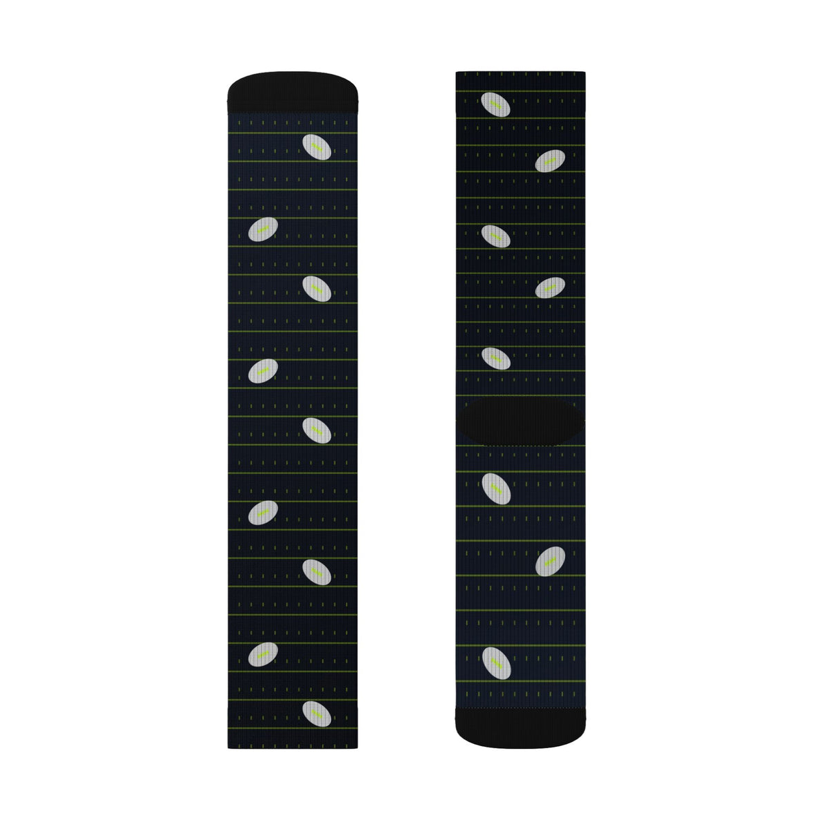 Football Volt Night Gridiron Athletic Crew Socks