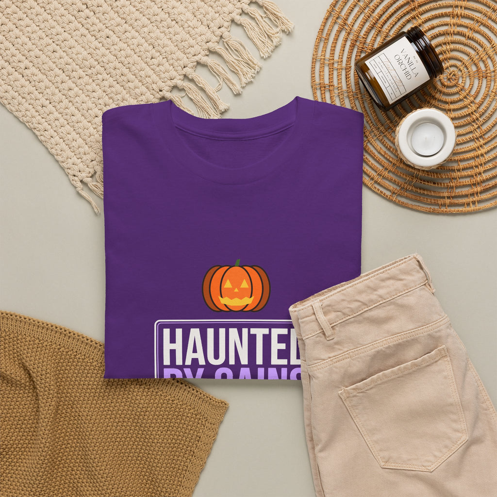 Haunted By Gains | Men's Halloween Graphic Gym T-Shirt