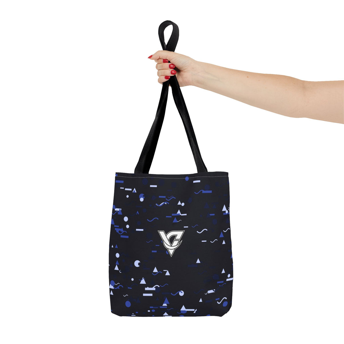 Midnight Confetti Tote Bag — All-Over Print Gym & Everyday Tote