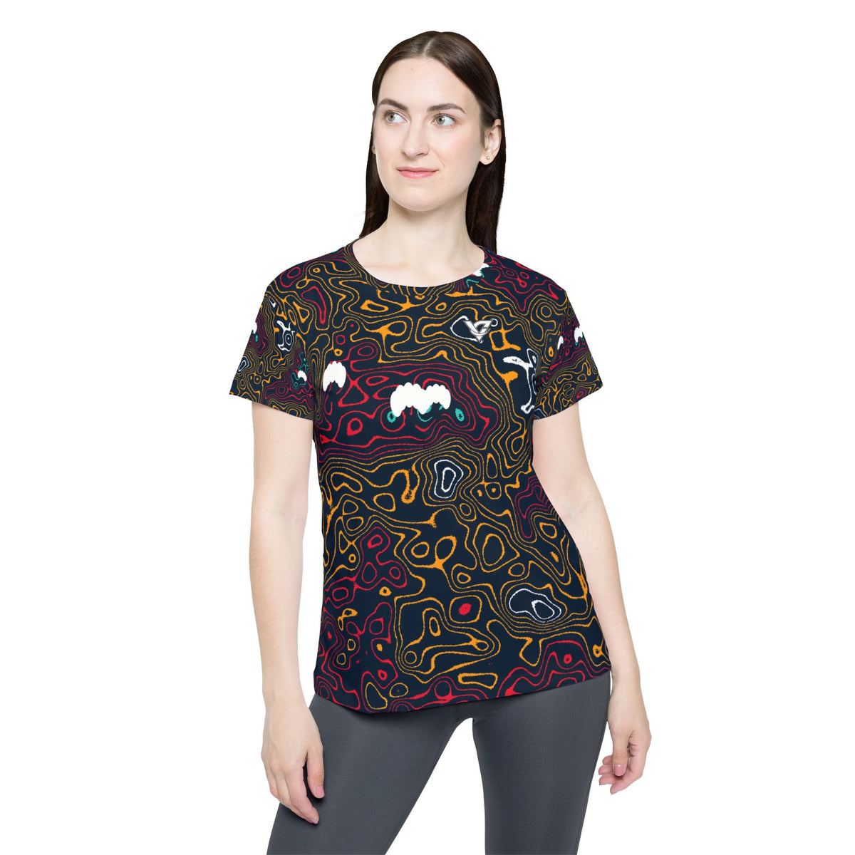 Yoga Aqua Volt Topo Trail Women's Sports Jersey