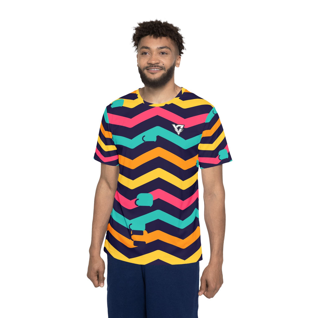 Combat Sports Electric Mango Chevron Rush Men's Sports Jersey