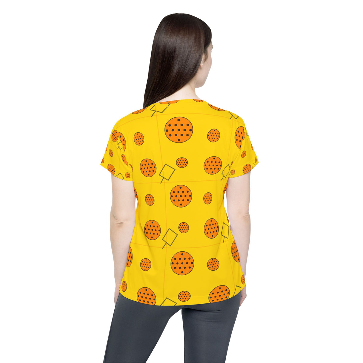 Pickleball Neon Citrus Dink Dot Women's Sports Jersey