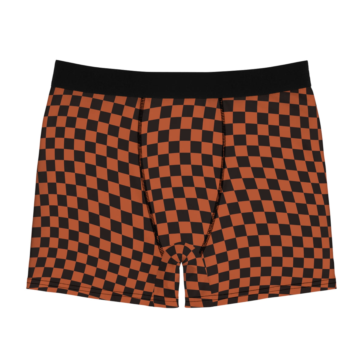 Auburn Warp Check Men's Boxer Briefs — Performance Underwear
