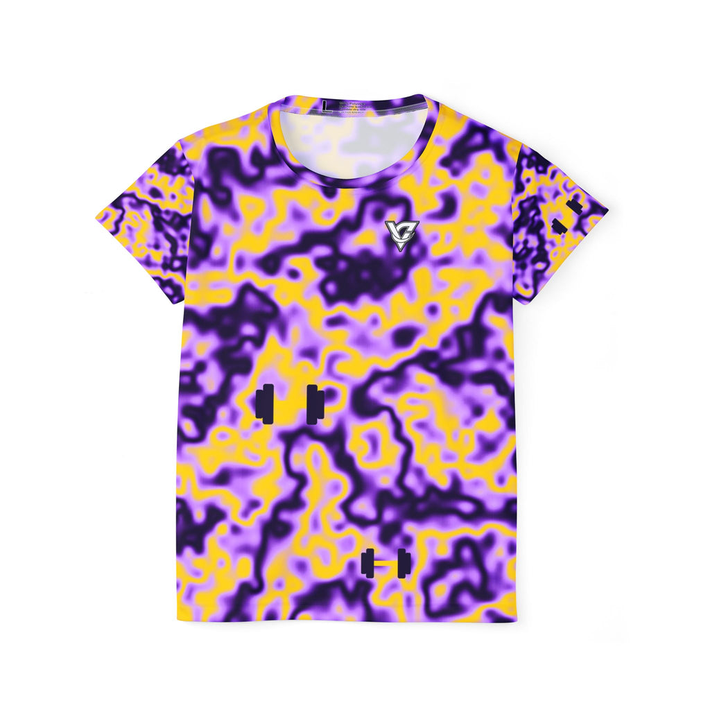 Training & Gym Ultra Grape Marble Flow Women's Sports Jersey