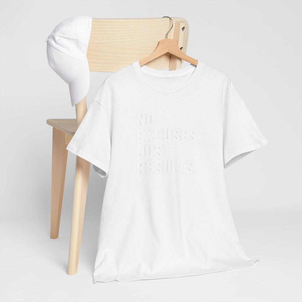 No Excuses Just Results | Motivational Fitness T-Shirt