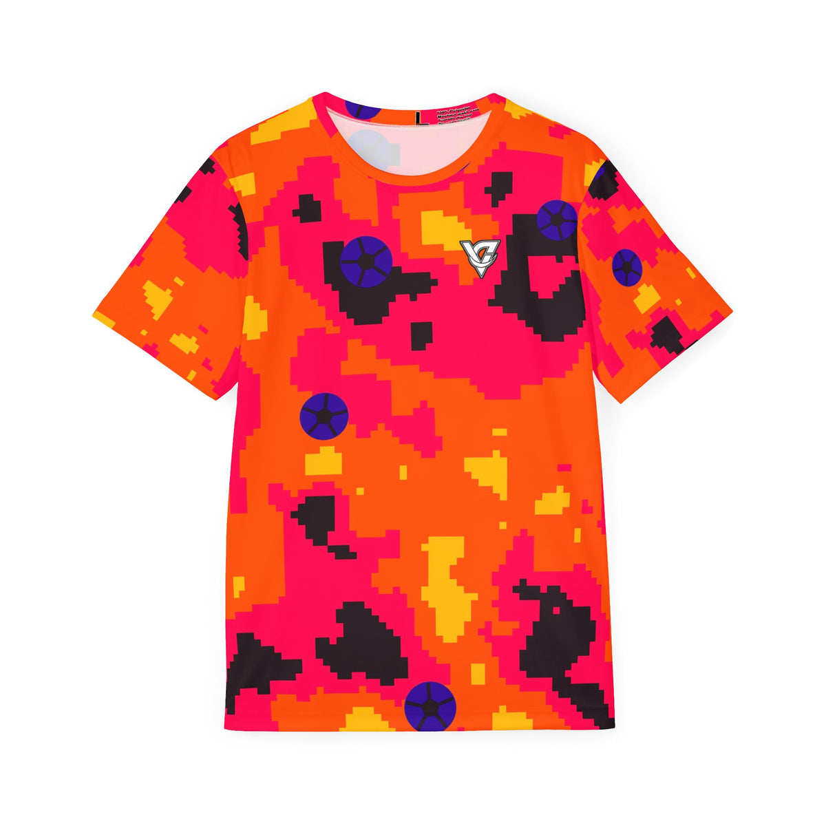 Soccer Hot Lava Pixel Camo Men's Sports Jersey