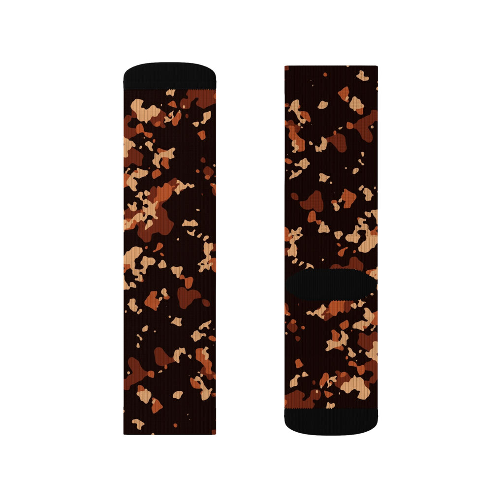 Auburn Splatter Athletic Crew Socks