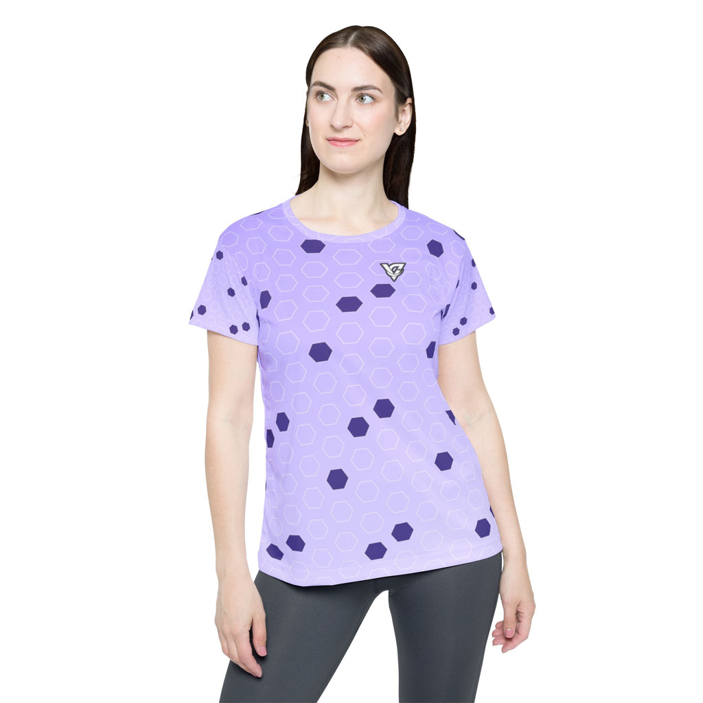 Soccer Lavender Mist Hex Pitch Women's Sports Jersey