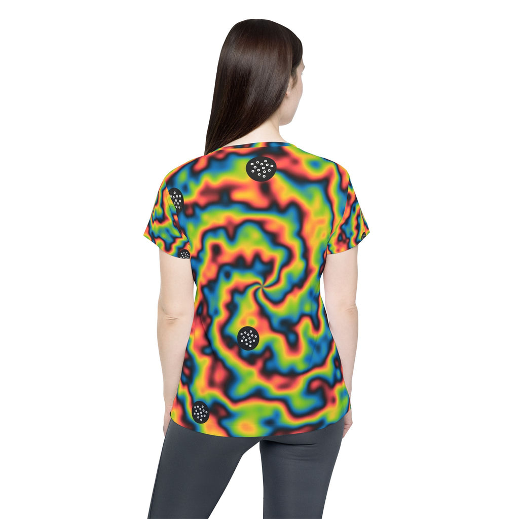 Golf Rainbow Rally Tie-Dye Spin Women's Sports Jersey
