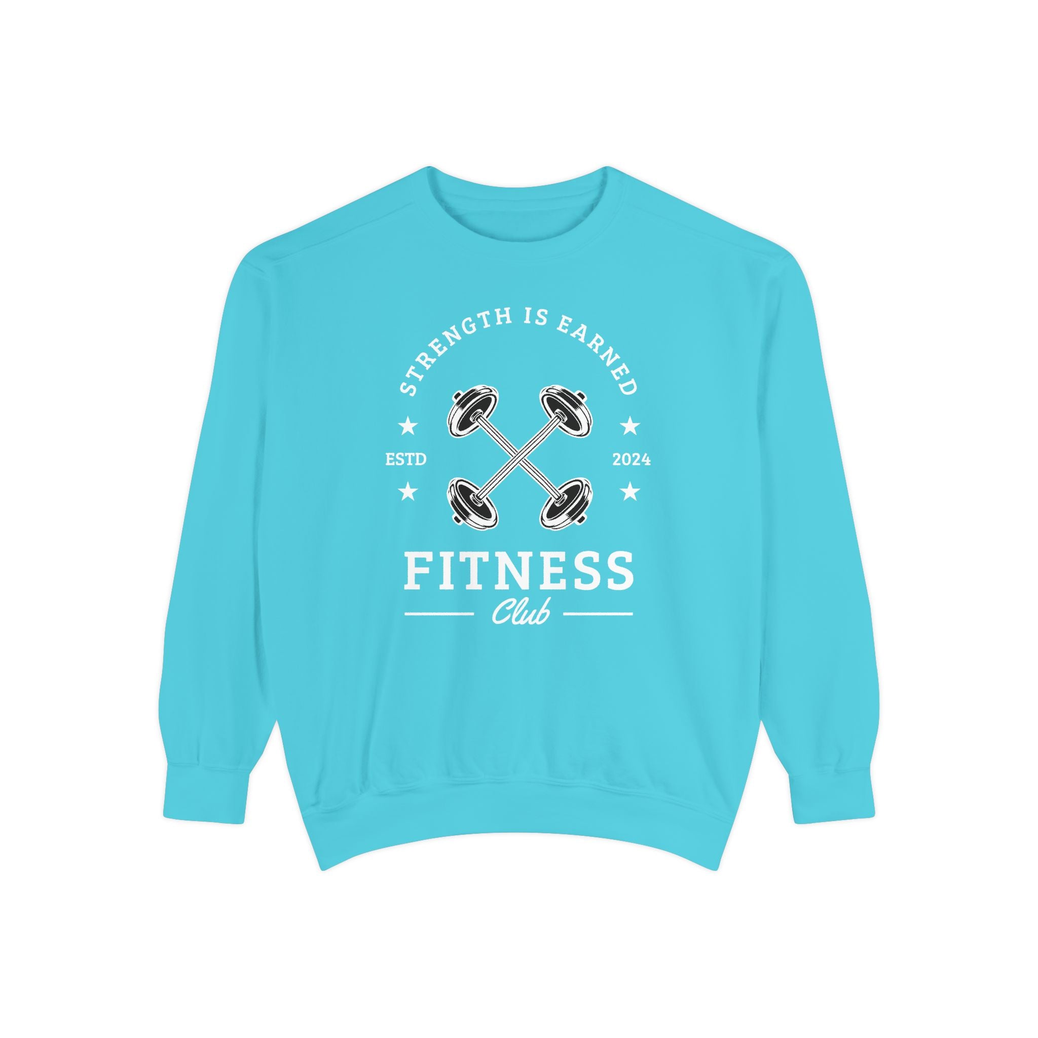 Fitness Club Sweatshirt | "Strength Is Earned" Crewneck