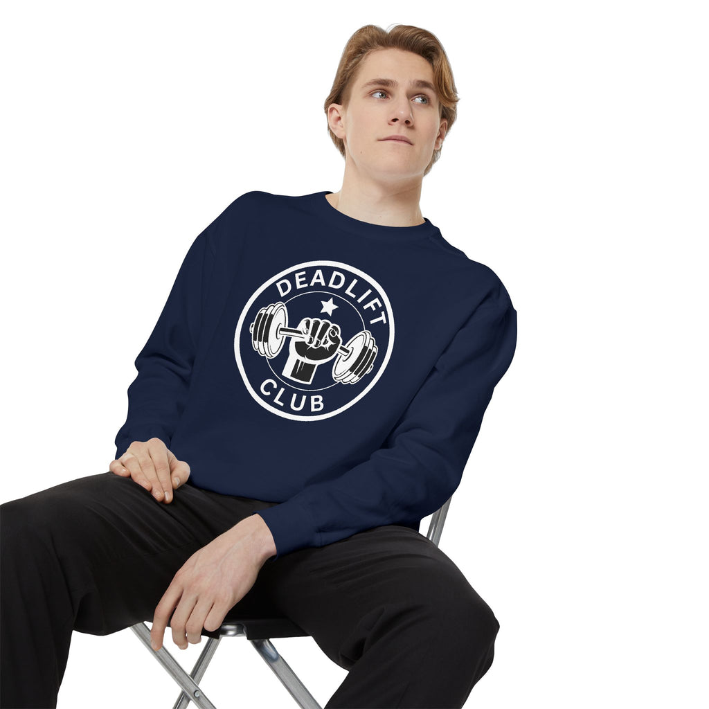 Deadlift Club Sweatshirt | Vintage Weightlifting Crewneck
