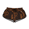 Women's Cider Marble Relaxed Shorts — All-Over Print Running & Workout Shorts