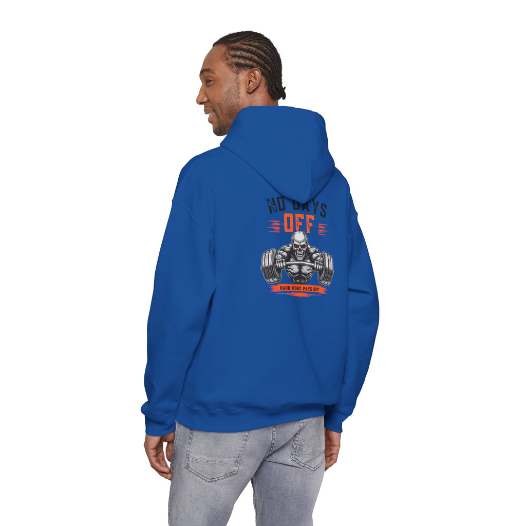 No Days Off | Heavy Hooded Sweatshirt
