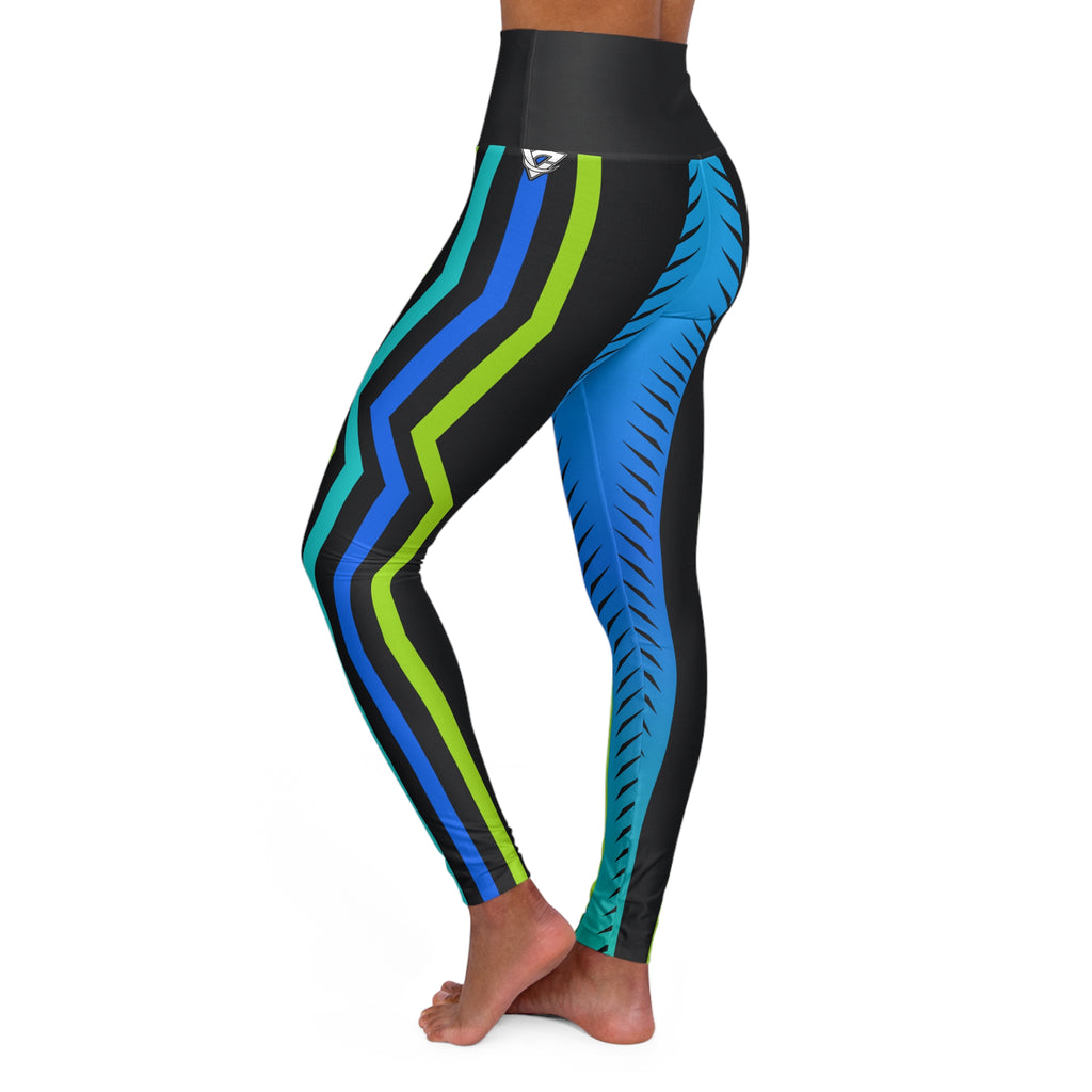 Ocean Surge High-Waisted Yoga Leggings