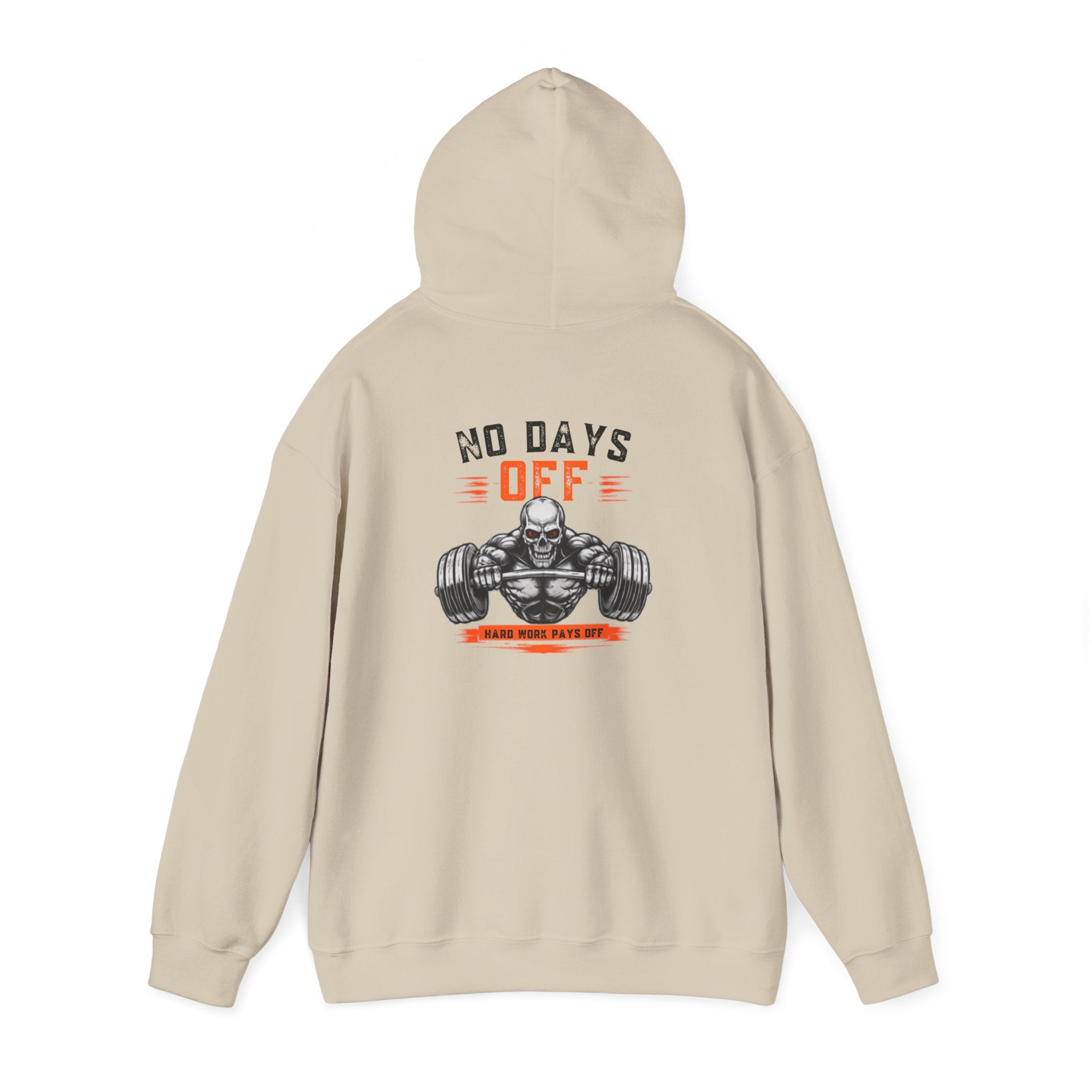 No Days Off | Heavy Hooded Sweatshirt