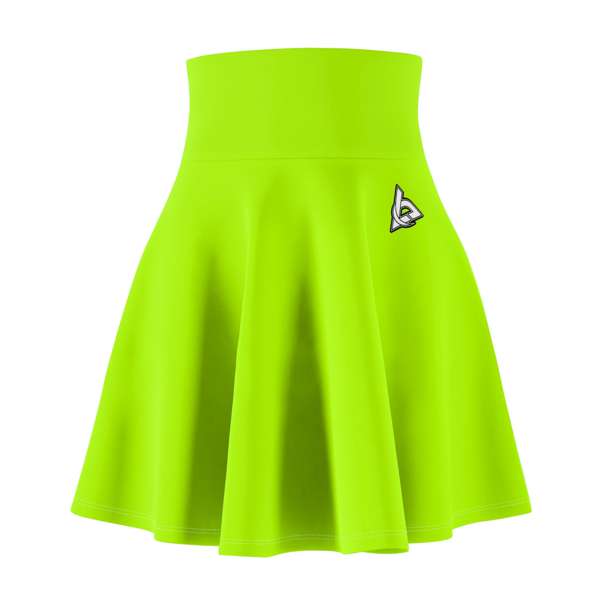 Vantacore Solid Lime Green Women's Athletic Skater Skirt