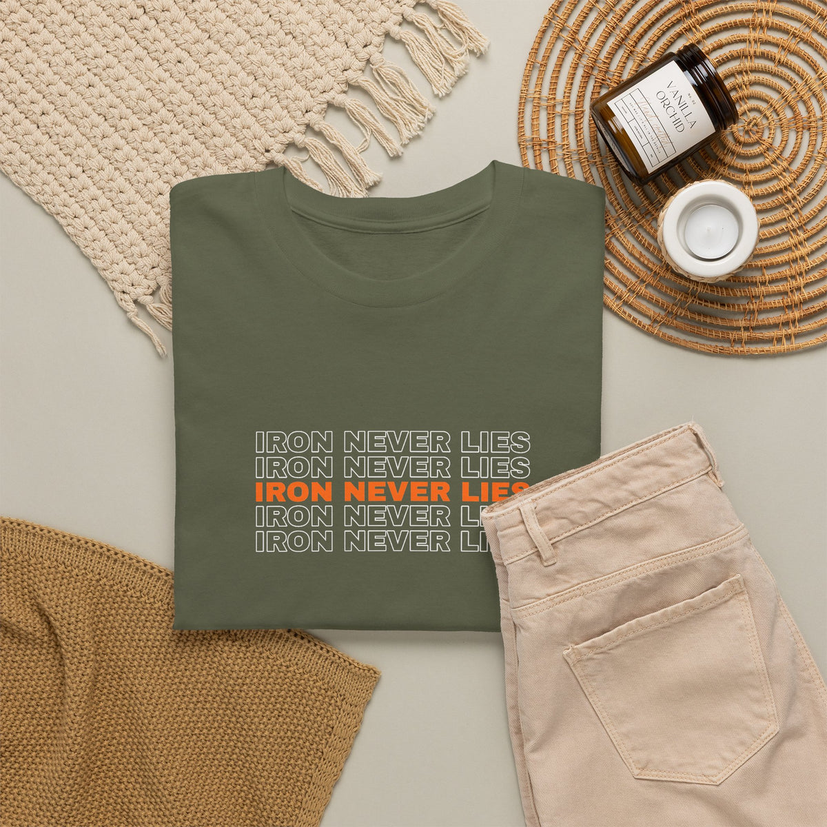 Iron Never Lies | Men's Graphic Gym T-Shirt