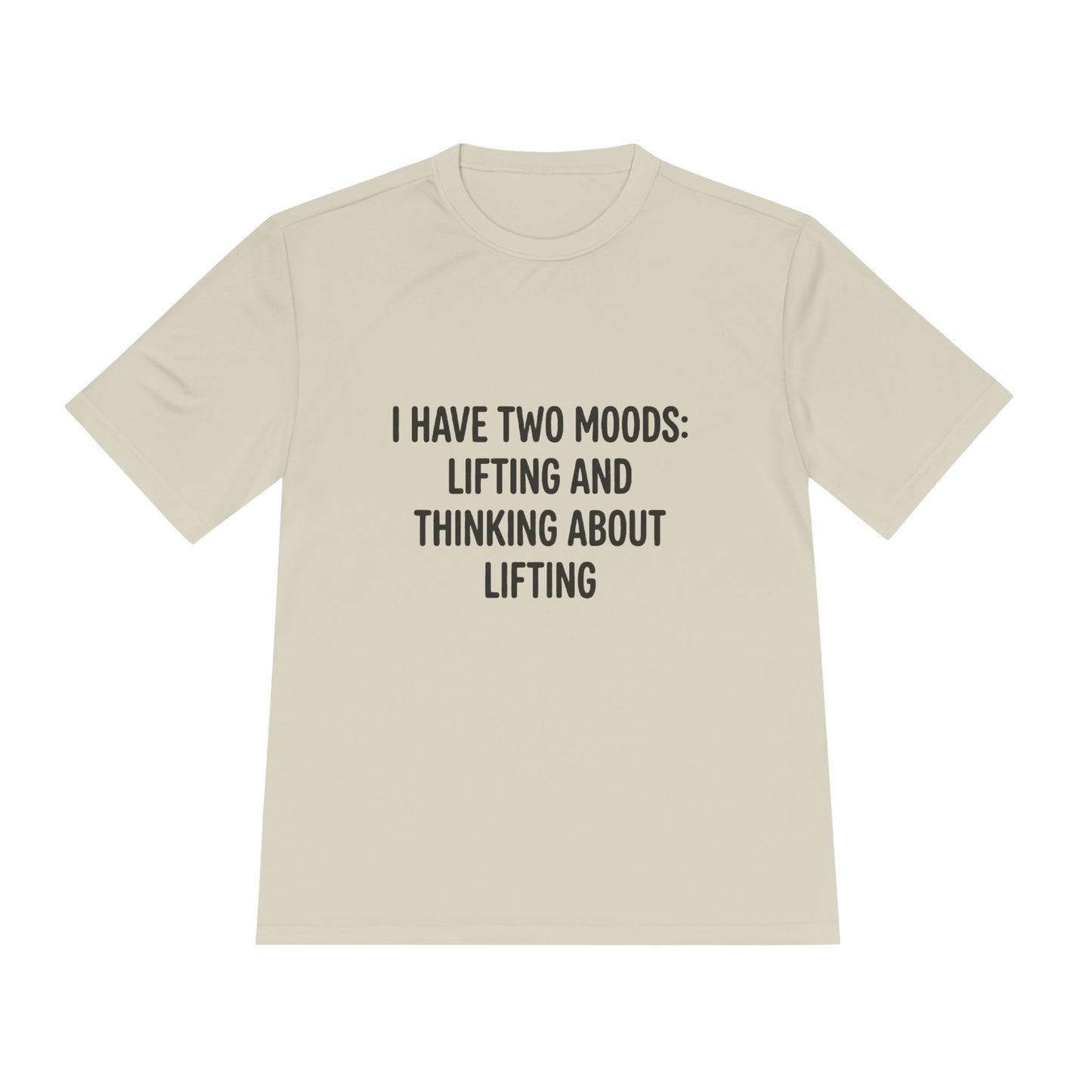Lifting & Thinking About Lifting Tee — Workout Humor Moisture‑Wicking Shirt