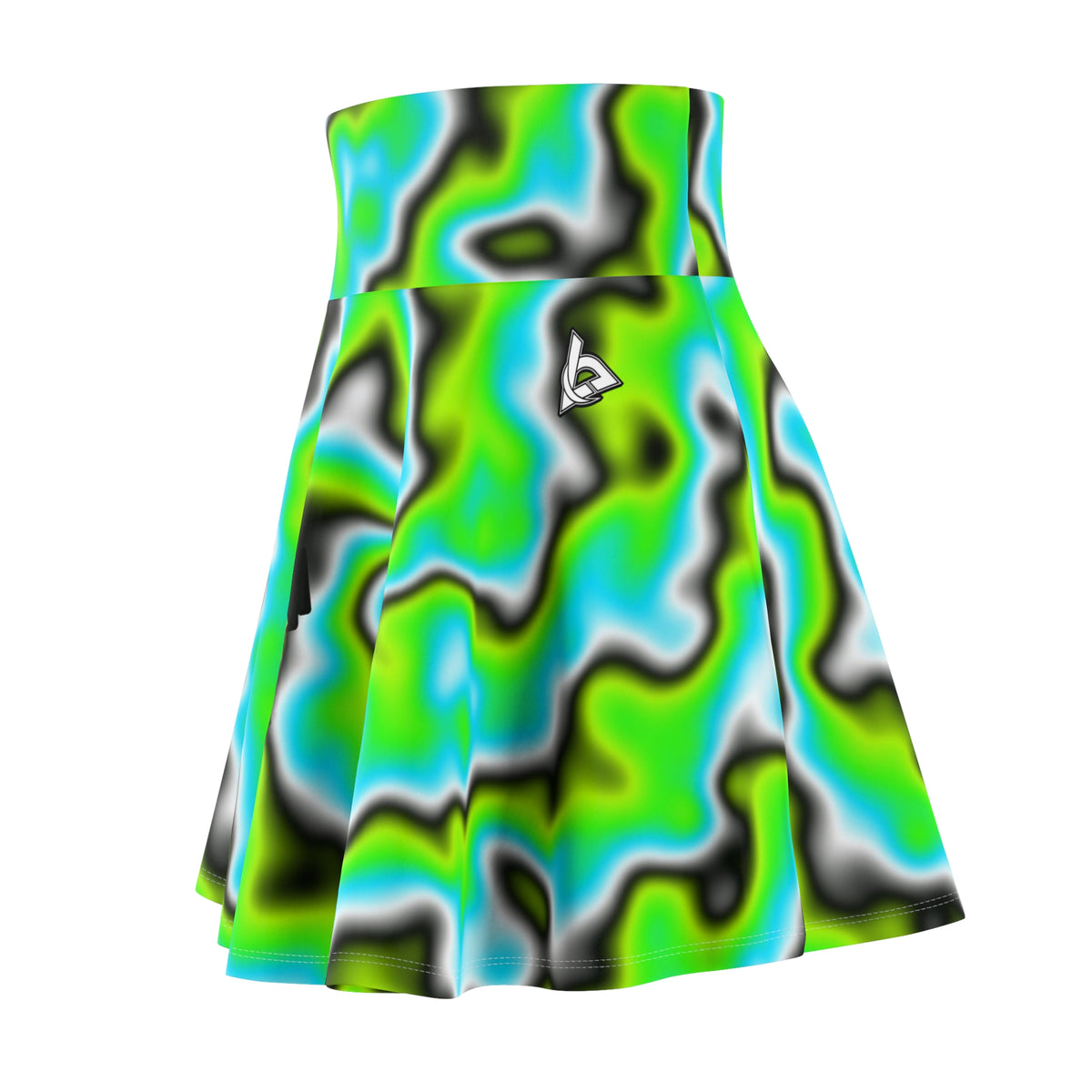 Training & Gym Lime Riot Tie-Dye Spin Women's Athletic Skater Skirt