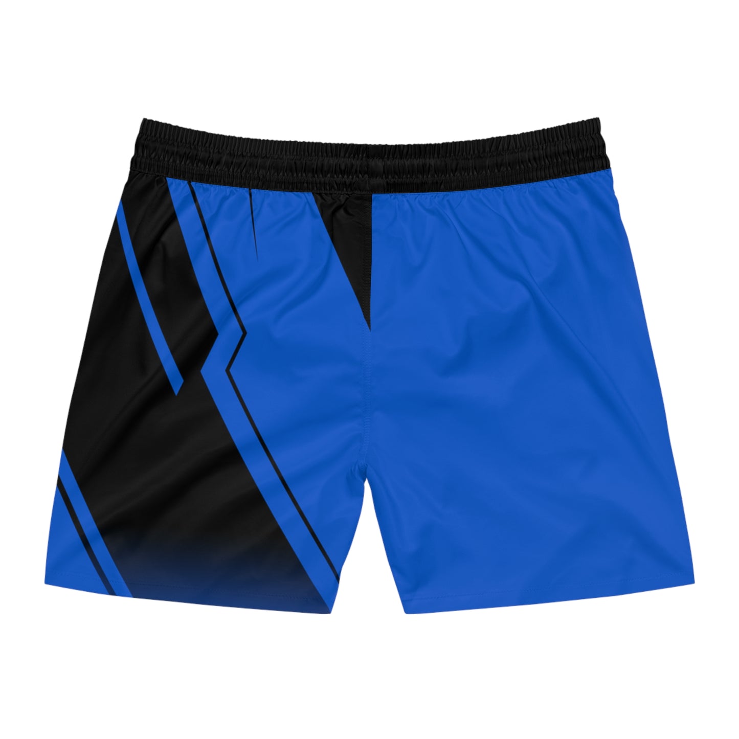 Men's Blue Abstract Athletic Jogger Shorts - No Pockets
