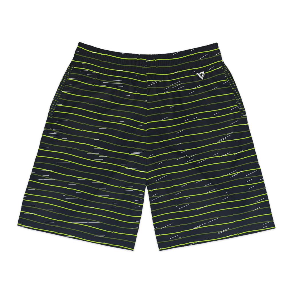 Running Volt Night Pace Lanes Men's Athletic Shorts with Pockets