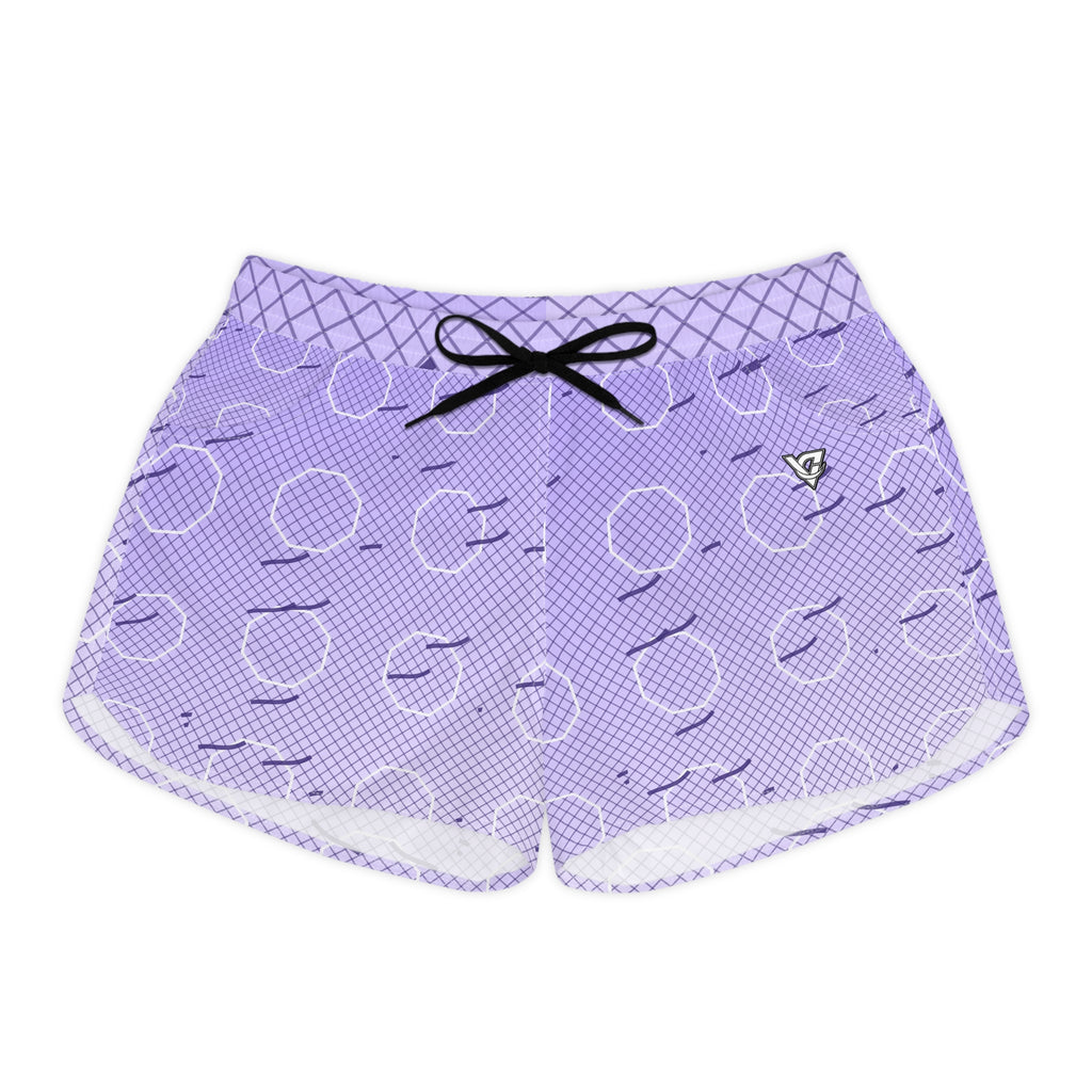 Combat Sports Lavender Mist Cage Mesh Women's Athletic Shorts with Pockets