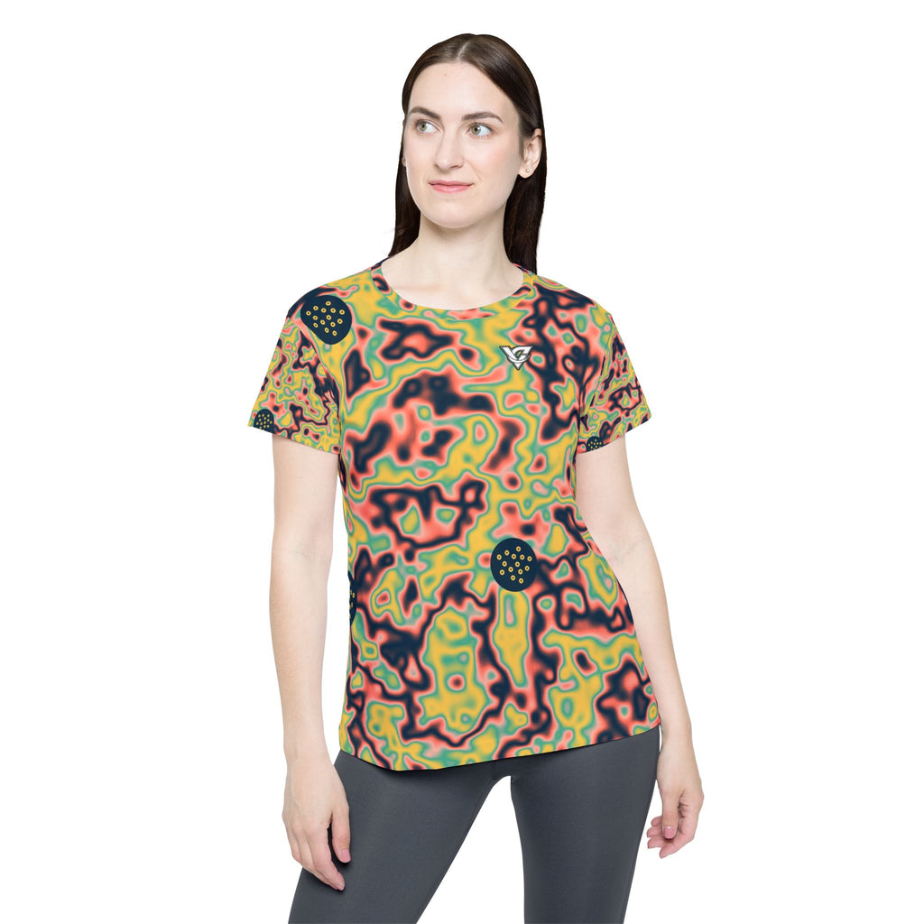 Golf Coral Reef Marble Flow Women's Sports Jersey