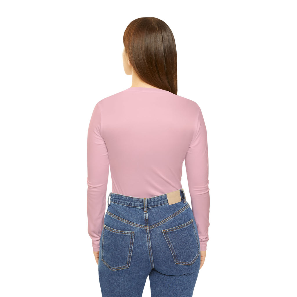 Blush Essential Women's Long Sleeve V-Neck Athletic Top