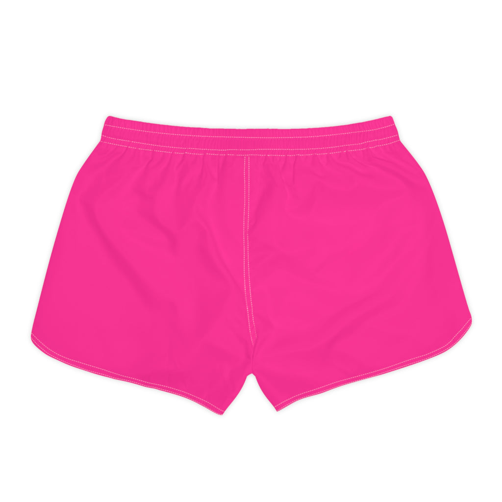 Vantacore Solid Hot Pink Women's Athletic Shorts with Pockets