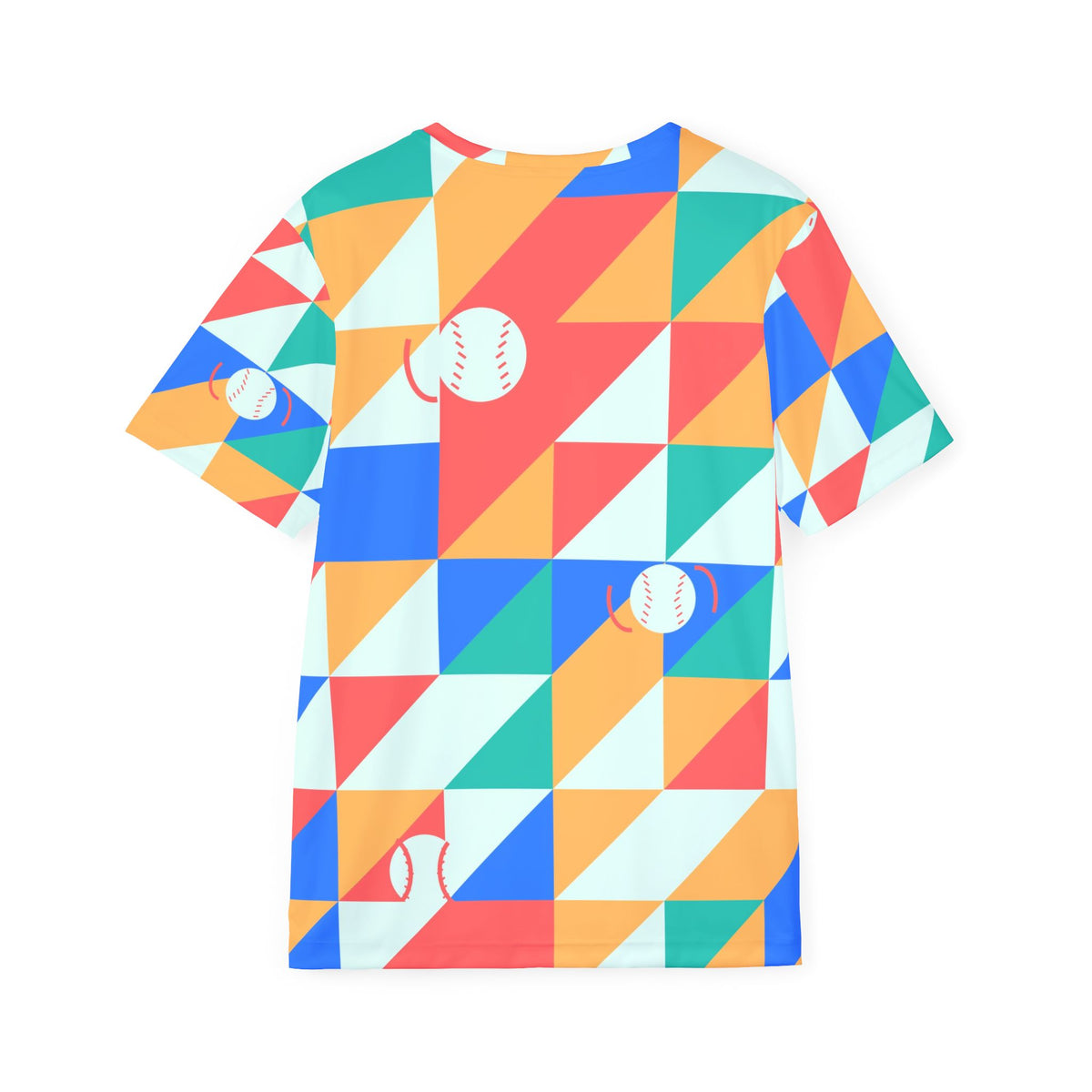 Baseball & Softball Sea Glass Prism Block Men's Sports Jersey